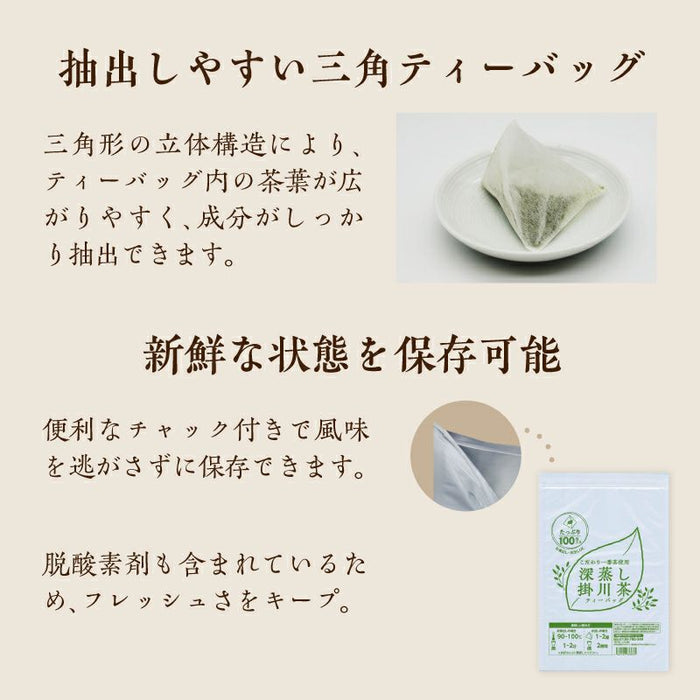 業務用ティーバッグ 深蒸し掛川茶 100個入